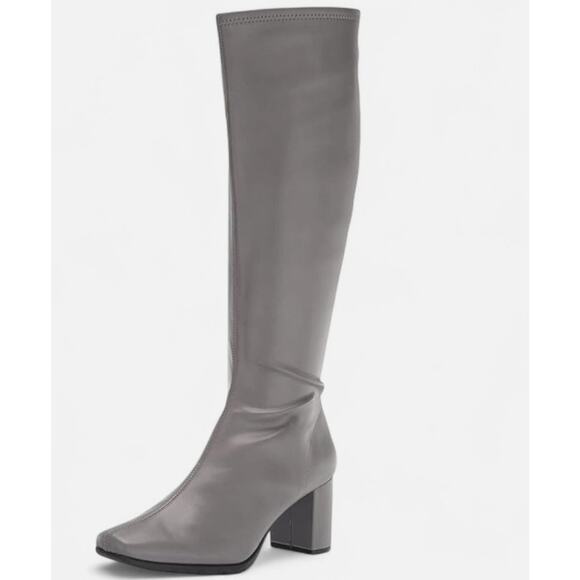 Aerosoles Women's Square Toe Micah Tall Boots Grey Size 7 - Picture 3 of 6